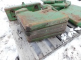 (8) John Deere Suitcase Weights