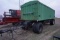 STEEL HOPPER BOTTOM SEMI TRAILER W/ DOLLY FOR FARM USE ONLY