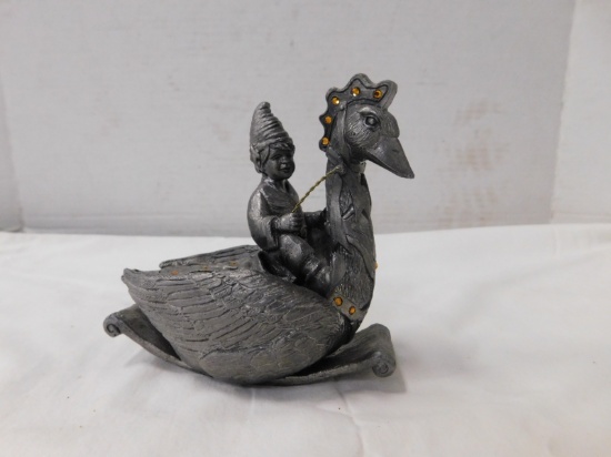 MICHAEL RICKER " SWAN FAIRY" FIGURINE