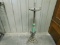 ANTIQUE CAST IRON FLOOR ASHTRAY STAND W/ MARBLE DÉCOR