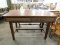 ANTIQUE OAK DRAFTERS TABLE