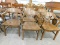 (5) VINTAGE OAK  OFFICE / LIBRARY CAPTAIN CHAIRS