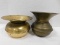 (2) BRASS SPITOONS