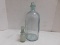 (2) ASSORTED GREEN LABORATORY BOTTLES