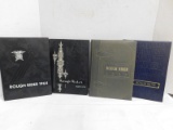 (4) ASSORTED ROUGH RIDER YEARBOOKS - ROOSEVELT MILITARY ACADEMY