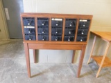 15 DRAWER CARD FILE CABINET