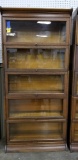 ANTIQUE GUNN SECTIONAL ANTIQUE OAK BARRISTER BOOKCASE