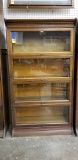 ANTIQUE GUNN SECTIONAL ANTIQUE OAK BARRISTER BOOKCASE