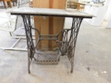 SINGER TREADLE SEWING MACHINE BASE TABLE