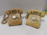 (2) CONTINENTAL TELEPHONE SYSTEM ROTARY PHONES