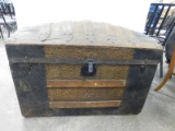 ANTIQUE CAMEL BACK TRUNK