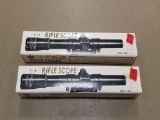 (2) VINTAGE K-MART ALL PRO 4X15 RIFLE SCOPES - BOTH APPEAR NIB