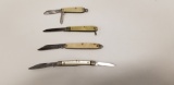 (4) SMALL PEARL GRIP POCKET KNIVES