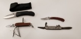 (4) POCKET KNIVES & MULTI TOOLS