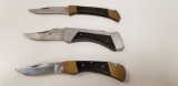 (3) LOCK BLADE POCKET KNIVES