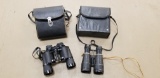 TASCO MODEL 304 7X35 BINOCULARS & UNMARKED VINTAGE BINOCULARS