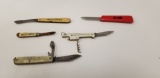 (5) ADVERTISING POCKET KNIVES