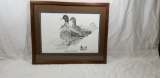 FRAMED & MATTED SANICULA PENCIL SCETCH PRINT 