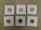 (5) 1970S & (1) 1987S ROOSEVELT DIMES - PRF