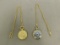 (2) GOLD TONE POCKET WATCHES W/ CHAIN