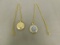 (2) GOLD TONE POCKET WATCHES W/ CHAIN