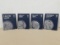 (4) WHITMAN COIN FOLDERS PARTIALLY FULL