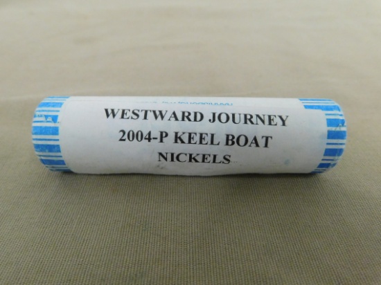 ROLL OF 2004-P WESTWARD JOURNEY KEEL BOAT NICKELS