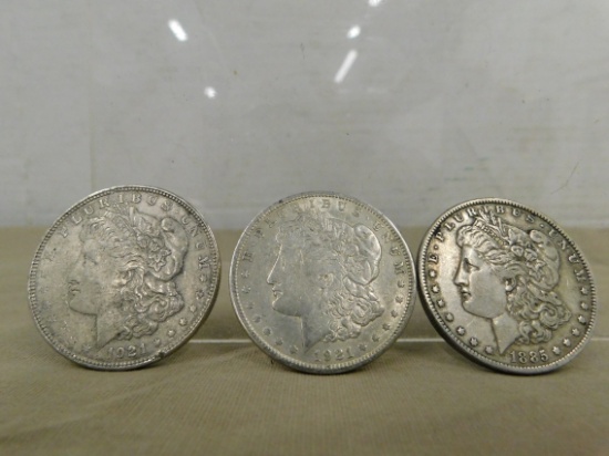 (3) MORGAN SILVER DOLLARS