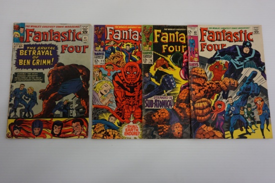 (4) FANTASTIC FOUR SILVER AGE COMIC BOOKS