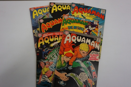 (7) AQUAMAN DC COMIC BOOKS