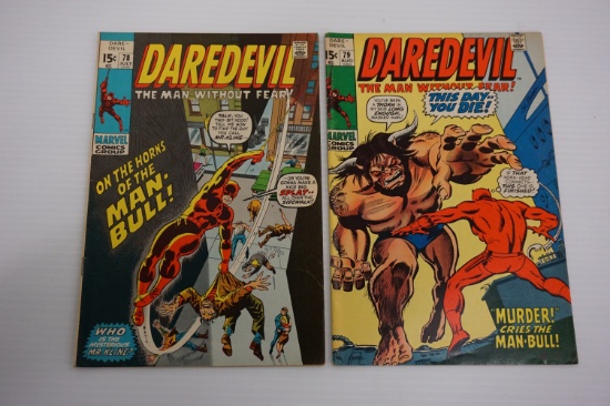 (2) DARE DEVIL COMIC BOOKS (1971)
