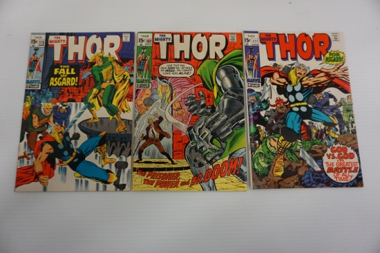 (3) MIGHTY THOR SILVER AGE COMIC BOOKS (1970)