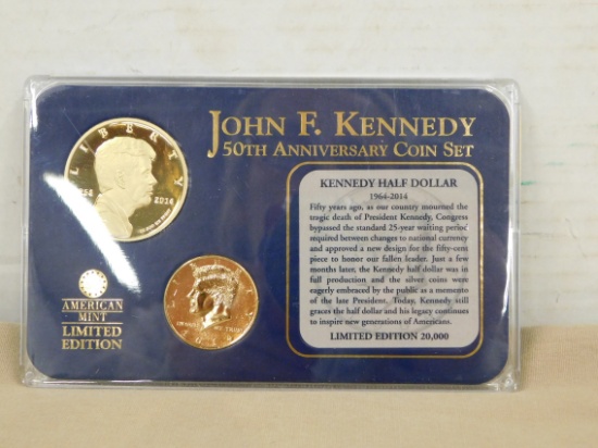 JOHN F. KENNEDY 50TH ANNIVERSARY COIN SET