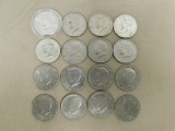 (16) KENNEDY HALF DOLLARS