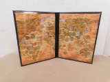 (50) ASSORTED FOREIGN COINS IN MAP FOLDER