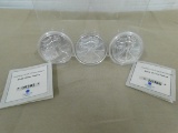 (3) .999 SILVER COMMEMORATIVE COINS
