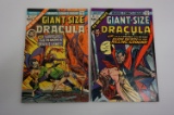 (2) GIANT SIZE DRACULA COMIC BOOKS(1974)