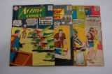 (4) GOLDEN AGE ACTION COMIC BOOKS