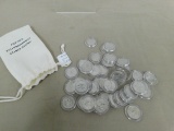 BAG OF (40) UNPLATED STATE QUARTERS