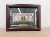 FRAMED 1923 HORSEBLANKET $1 SILVER CERTIFICATE