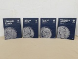 (4) WHITMAN COIN FOLDERS PARTIALLY FULL