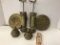 BRASS CANDLE SCONCES & METAL WALL POCKETS
