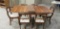 ANTIQUE DUNCAN PHYFE DROP LEAF TABLE & (6) CHAIRS