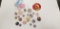 ASSORTED PIN BACK BUTTONS