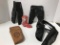 VINTAGE TOY HOLSTERS & RED COWBOY BOOT BANK