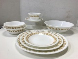 VINTAGE CORELLE BUTTERFLY GOLD DISHES