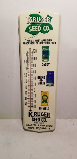 24" KRUGER SEED CO. OUTSIDE THERMOMETER