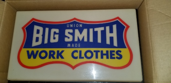 BIG SMITH WORK CLOTHES  LIGHTED SIGN