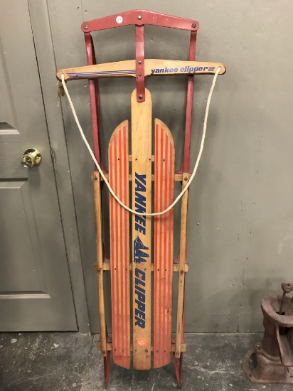 VINTAGE YANKEE CLIPPER 57" TWO PERSON RUNNER SLED