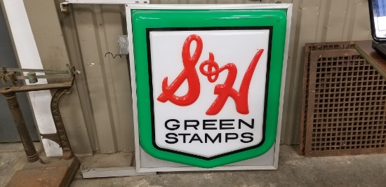 BENCO LARGE ELECTRIC OUTSIDE S&H GREEN STAMP SIGN